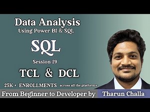Transaction Control Language (TCL) and Data Control Language (DCL) in SQL