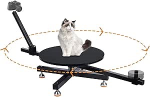 360 Degree Rotating Camera Slider,360 Photo Booth Professional Video Equipment,Camera Table Dolly for Photography and Video,DSLR Slider Camera Accessory,Camera Track