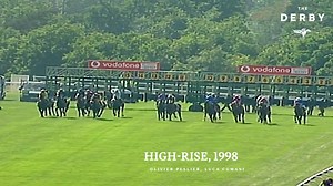 HIGH-RISE gave Luca Cumani his second victory in the Derby, and at 20-1 odds 😮 | Epsom Downs Racecourse