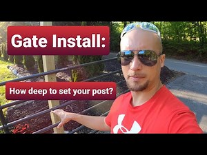 Professional NO Sag Driveway Gate Install | How to Part 1 On the Farm