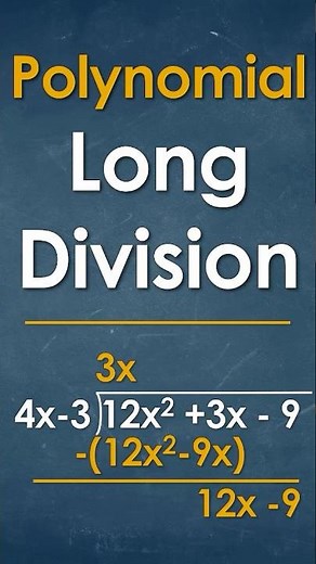 Polynomial Long Division