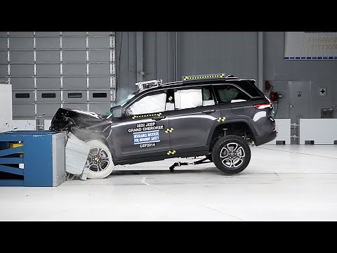2022 Jeep Grand Cherokee updated moderate overlap IIHS crash test