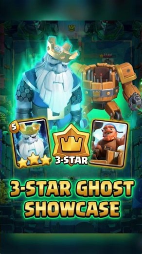 3 Star Royal Ghost is INVISIBLE! 👻🚫#clashroyale#mergetactics