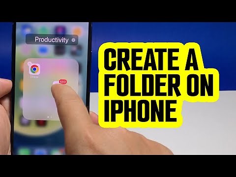 How To Create A Folder On iPhone