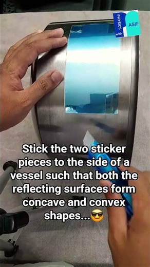 DIY Light Reflection Experiment at home| Concave vs Convex #physicsshorts #mirror #reflection