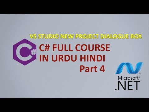 Csharp full course p-4 | Understanding new project dialogue box in visual Studio IDE | C# training