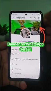 WhatsApp with banner on profile #whatsapp #whatsappbusiness