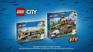 This cool new LEGO® City train features a motorized engine with 10-speed Bluetooth remote control and can be also controlled by Powered Up mobile app. | LEGO
