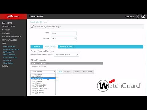 WatchGuard: How to Configure Branch Office VPN