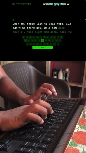Can You Match This? 😱 105 WPM Fast Typing! #105WPM #fasttyping #typingchallenge #raushantypingmaster