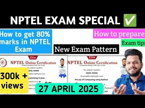 Nptel Exam Complete video| Before giving nptel exam watch this | How to get good marks in nptel exam
