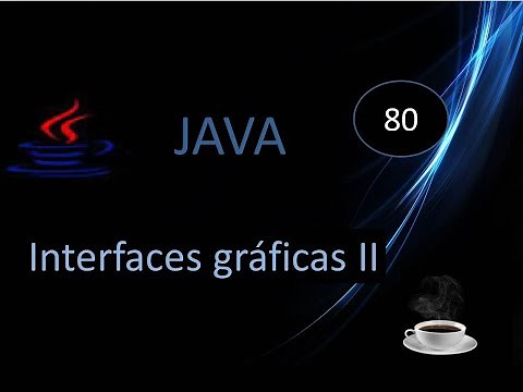 80.-Windows in Java, with buttons and text labels. (javax.swing package).
