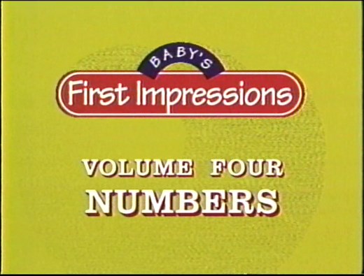 Baby's First Impressions Vol. 4 Numbers (1997) VHS