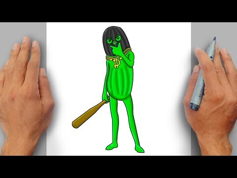 How to Draw BIG DILL Easy | Fortnite