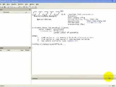 STATA Tutorials: Introducing the Software