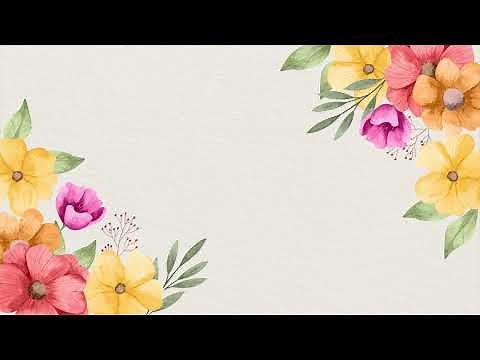Free Spring Floral Corner Background Video Loop | Copyright Free Motion Graphic | Flower background