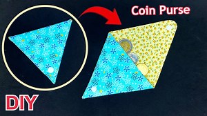 Easy Diy Triangle Coin Purse Easy Pattern Sewing Tutorial | | P&K Handmade
