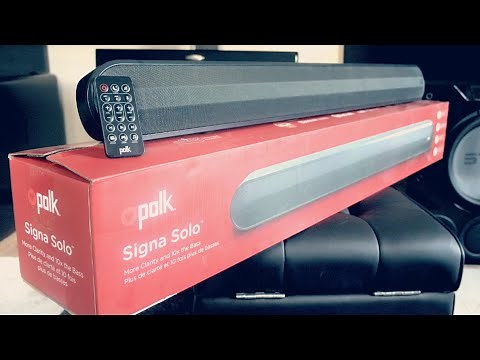 Polk Audio Signa Solo Sound bar Unboxing and Overview