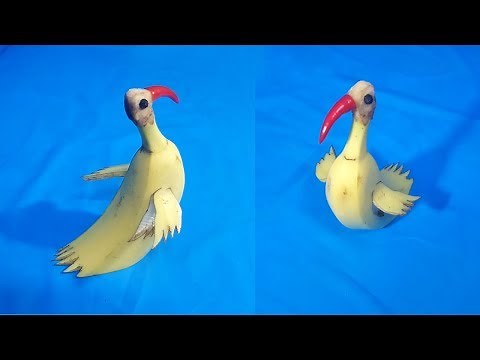 How to make a Duck with a banana? Banana Duck | Fruit carving