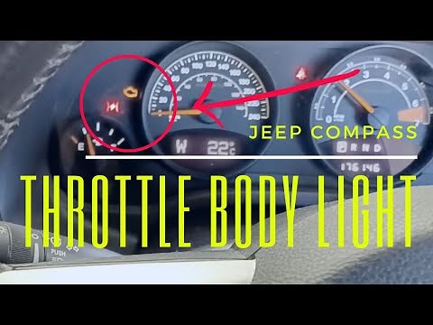 Jeep Compass throttle body fault and replacement (lightning warning light on dash)