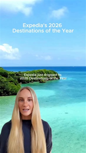 Expedia on Instagram: "The trips everyone will be talking about in 2026 ✈️ Expedia’s Destinations of the Year highlight trending travel destinations that deserve a spot on your vision board. Check out the Unpack ‘26 report at the link in bio to see the full list of next year’s biggest travel trends. #UnpackTravelTrends"
