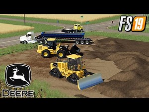 FS19 NEW DEERE 764 SPEED DOZER MILLS COUNTRY PUBLIC WORKS MAP FARMING SIMULATOR MODS