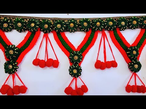 DIY Toran Making at Home | Easy Door Hanging Craft | Beautiful Handmade Toran Design