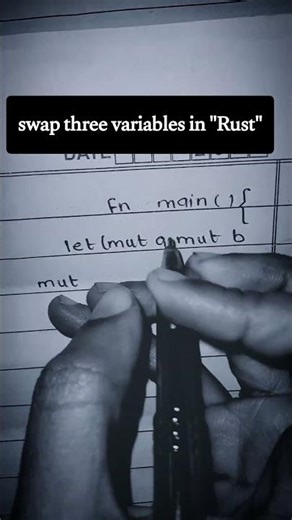 Swap three variables in Rust #tricks