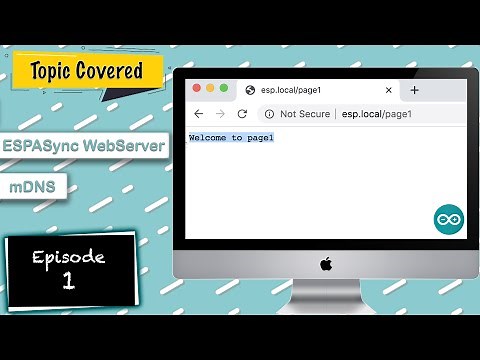 Run a WebServer & mDNS server to host a webpage on your ESP32 or NodeMCU boards