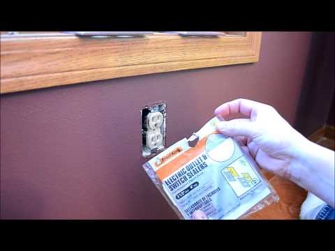 How To Insulate Electrical Outlets and Switches (Frost King Sealers)