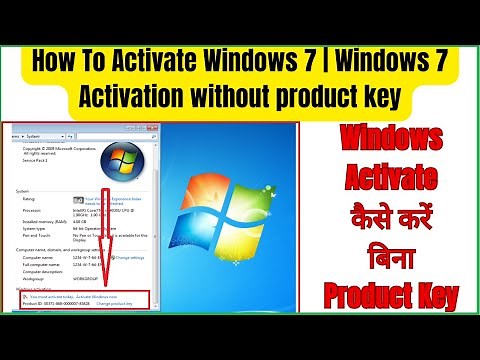 How To Activate Windows 7 | Windows 7 Activate kaise kare | Windows 7 Activation without product key