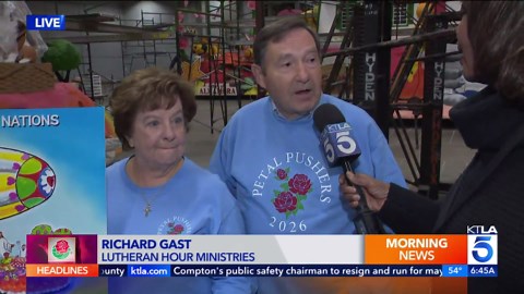 The magic in teamwork Rose Parade float: Phoenix Decorating Company