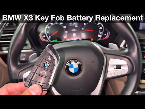 How to replace key fob battery BMW X3
