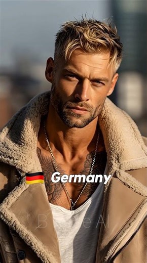 Sensual and tough style of the world’s most handsome men selected by AI pt72. #shorts #aivideo