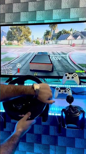 GTA 5 ; FASTEST CYBER TRUCK / WITH LOGITECH G923
