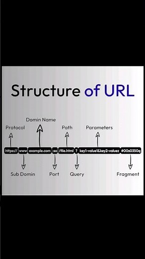 Structure of URL #cybersecurity #networking #shorts