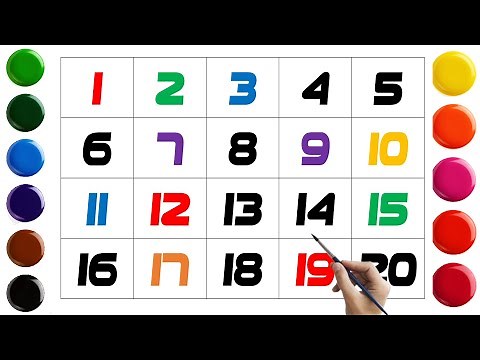 Number song 1-20 for children | Counting numbers | The Singing Walrus
