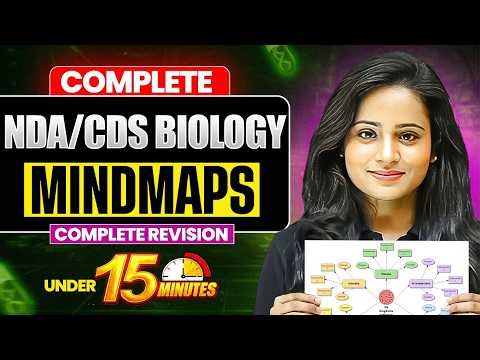Biology Mind Map in 15 Minutes | CDS 1 2026 | NDA 1 2026 | CDS Exam | NDA Exam | NDA GAT | CDS GS🔥