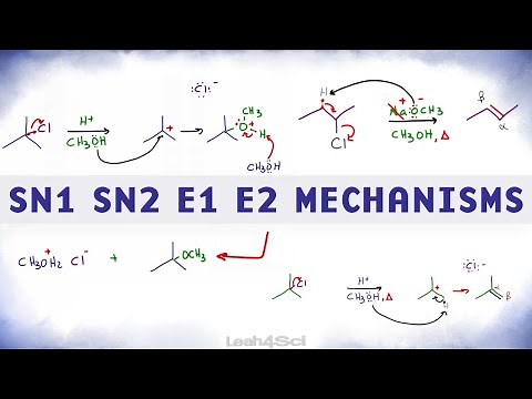 SN1 SN2 E1 E2 Reaction Mechanism Overview