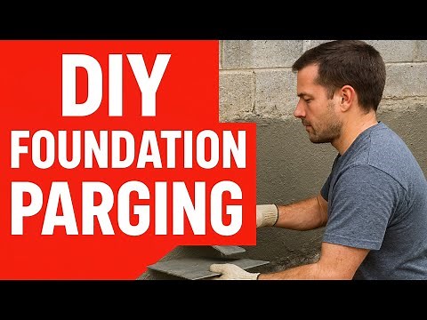DIY CONCRETE FOUNDATION PARGING REPAIR