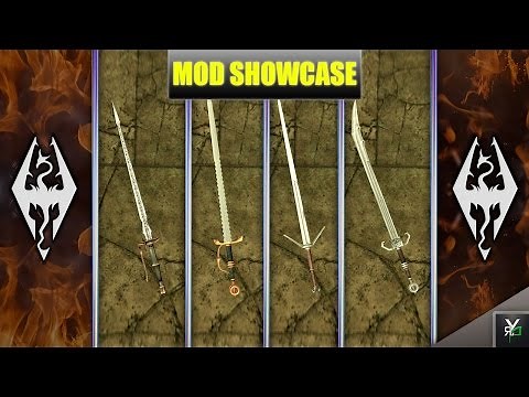 THE WITCHER 3 WEAPONRY!!- Xbox Modded Skyrim Mod Showcase