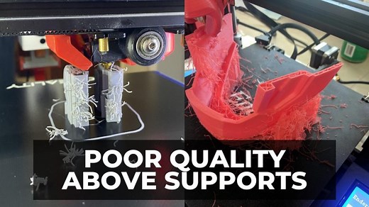 How To Fix Poor Quality/Rough Surface Above Supports - 3DSourced