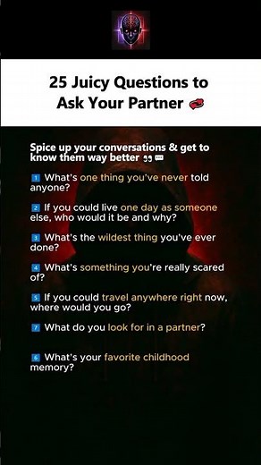 25 Deep & Juicy Questions to Ask Your Partner ❤️🔥 | Relationship Game Night Ideas