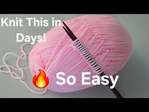 Knit a Stunning Vest in Just 3 Days! 🔥 The Easiest & Fastest Knitting Pattern for Everyone