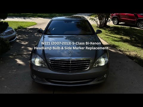 Mercedes-Benz S-Class (W221) Bi-Xenon Headlamp Bulb Replacement (2007-2013)