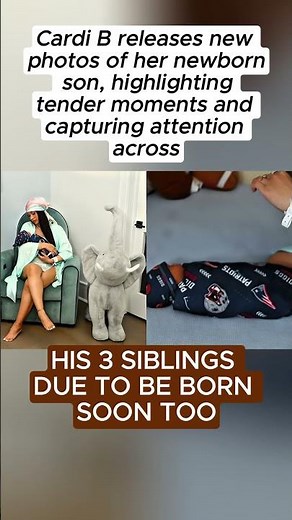 Cardi B melts hearts with new baby photos