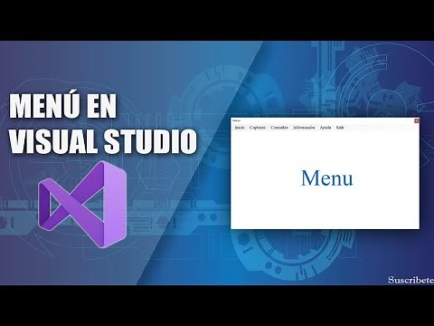 Cómo hacer un Menú en Visual Studio (Todas las versiones)