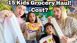 859K views · 11K reactions | We go on a grocery shopping haul for a large family! We have 15 kids living in the house and it takes a lot to feed everyone. How much does it cost? Thank goodness for Costco! | Crazy Pieces | Facebook