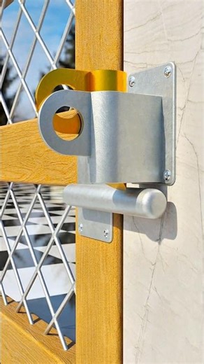 Automatic Swing Gate Latch Design Idea 💡 #shorts
