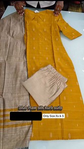 7.5K views · 19 reactions | Raw silk kurti suits.. Size : Xs and S (Only available) Product code: RASKU2511 Shop them online or at our Aarah Boutique store — your choice Shop directly from website www.aarahboutique.com #aarahboutique #salwarsuits #salwar #kurtisuits #kurtisets #hosurboutique #hosur #kurti #ethnicwear #ethnic #wholesale #kurticollection #rawsilk #slub #export #christmas #newyear | AARAH Boutique | Facebook